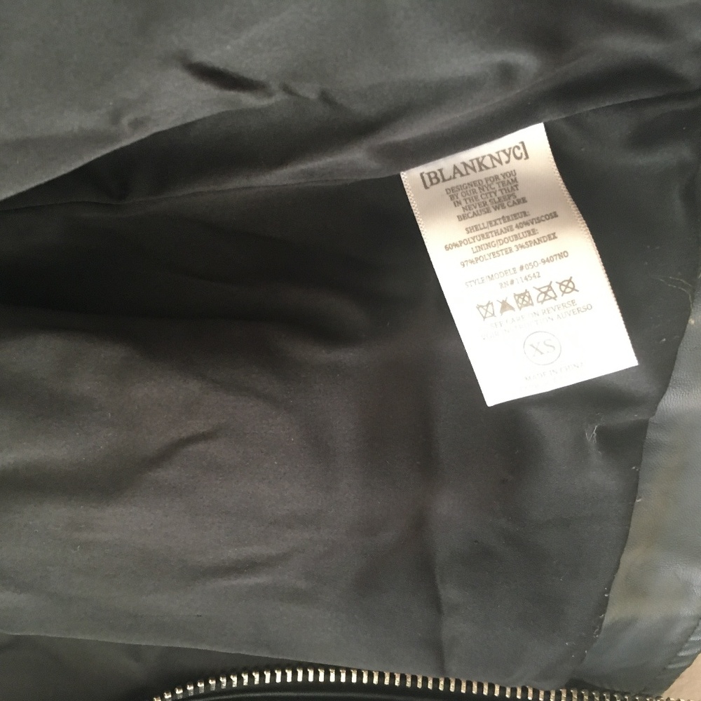 SOLD Blank NYC Easy Rider Faux Leather Moto Jacket - Picture 8 of 8